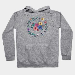 Hippie Flowers Flower Power Pretty Floral Hoodie